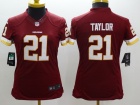 Nike Washington Redskins #21 Taylor Red Women Limited Jerseys