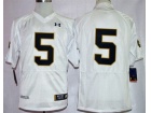 Under Armour Norte Dame Fighting Irish #5 Everett Golson White Shamrock Series College Football Jers...