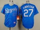 Kansas City Royals #27 Finnegan Baby Blue Cool Base Jerseys