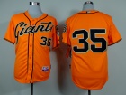 San Francisco Giants #35 Brandon Crawford Orange New Style Cool Base Jerseys