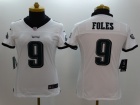 Philadelphia Eagles #9 Nick Foles White Women Nike Limited Jerseys