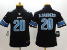 Nike Detroit Lions #20 B.Sanders Black Youth Limited Jerseys