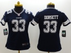 Nike Dallas Cowboys #33 Dorsett Blue Women Limited Jerseys