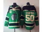 Chicago Blackhawks #50 Corey Crawford Green NHL Hockey Sweaters