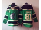 Chicago Blackhawks #81 Marian Hossa  Green NHL Hockey Sweaters