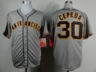 San Francisco Giants #30 Cepeda Grey Cool Base Jerseys