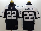 Dallas Cowboys #22 E.smith Blue Thankgiving Nike Limited Jerseys