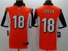 Cincinnati Bengals #18 A.J .Green Orange Nike Limited Jerseys