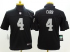 Oakland Raiders #4 Derek Carr Black Nike Limited Kids Jerseys