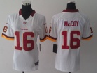 Nike Washington Redskins #16 McCoy White Women Jerseys