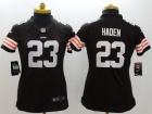 Women Nike Cleveland Browns #23 Joe Haden Brown Limited Jerseys