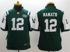 New York Jets #12 Joe Namath Green Youth Nike Limited Jerseys