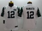 New York Jets #12 Joe Namath White Youth Nike Limited Jerseys