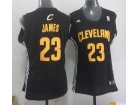 Cleveland Cavaliers #23 Lebron James Black New Rev 30 Women NBA Jerseys