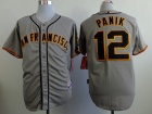 San Francisco Giants #12 Panik Grey Cool Base Jerseys