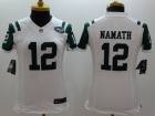 New York Jets #12 Joe Namath White Women Nike Limited Jerseys