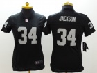 Oakland Raiders #34 Bo Jackson Black Women Nike Limited Jerseys