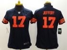 Nike Chicago Bears #17 Alshon Jeffery Blue With Orange Number Women Limited Jerseys