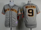 San Francisco Giant #9 Matt Williams Grey Cool Base Jerseys