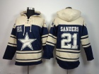 Dallas Cowboys #21 Deion Sanders Blue Nike NFL Pullover Hoodie Sweatshirts