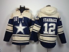 Dallas Cowboys #12 Roger Staubach Blue Nike NFL Pullover Hoodie Sweatshirts