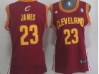 Cleveland Cavaliers #23 Lebron James Red New Rev 30 Women NBA Jerseys