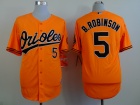 Baltimore Orioles #5 Brooks Robinson Orange Cool Base Jerseys