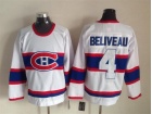 Montreal Canadiens #4 Jean Beliveau White CCM Jerseys