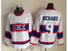 Montreal Canadiens #9 Maurice Richard White CCM Jerseys