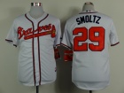 Atlanta Braves #29 John Smoltz White Cool Base Jerseys