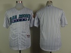 Arizona Diamondbacks Blank White Pinstrips Cool Base Jerseys