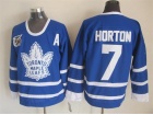 Toronto Maple Leafs #7 Tim Horton Blue CCM Jerseys