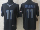 New England Patriots #11 Julian Edelman Black Impact Nike Limited Jerseys