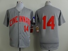 Cincinnati Reds #14  Grey 1969 Throwback Jerseys