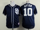 San Diego Padres #10 Justin Upton Blue Cool Base Jerseys