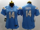 Nike San Diego Charger #14 Dan Fouts Baby Blue Women Limited Jerseys