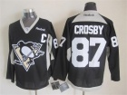 Pittsburgh Penguins #87 Sidney Crosby Black Practice Alternate Hockey Jerseys