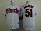 Arizona Diamondbacks #51 Randy Johnson White Cool Base Jerseys