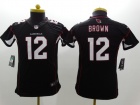 Arizona Cardinals #12 John Brown Black Nike Limited Kids Jerseys