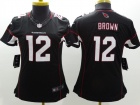 Women Arizona Cardinals #12 John Brown Black Nike Limited Jerseys