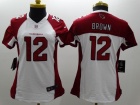 Women Arizona Cardinals #12 John Brown White Nike Limited Jerseys