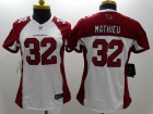 Women Arizona Cardinals #32 Tyrann Mathieu White Nike Limited Jerseys