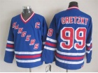 New York Rangers #99 Wayne Gretzky Blue CCM New Style Jerseys