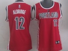 Portland Trail Blazers #12 LaMarcus Aldridge Red Women Jerseys