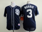 San Diego Padres #3 Elliot Morris Dark Blue Cool Base Jerseys