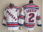 New York Rangers #2 Brian Leetch White CCM Jerseys