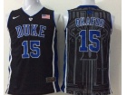 Duke Blue Devils #15 Jahlil Okafor Black ACC Patch NCAA Basketball Performance Jerseys