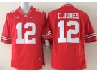 Ohio State Buckeyes #12 C.Jones Scarlet College Football Limited Jerseys