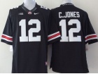 Ohio State Buckeyes #12 C.Jones Black College Football Limited Jerseys