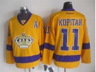 Los Angeles Kings #11 Anze Kopitar Yellow 3rd Hockey Jerseys